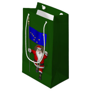 Petit Sac Cadeau Père Noël Avec Drapeau De L'Alaska