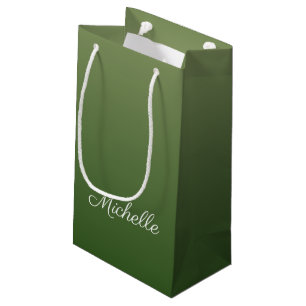 Petit Sac Cadeau Personalized green