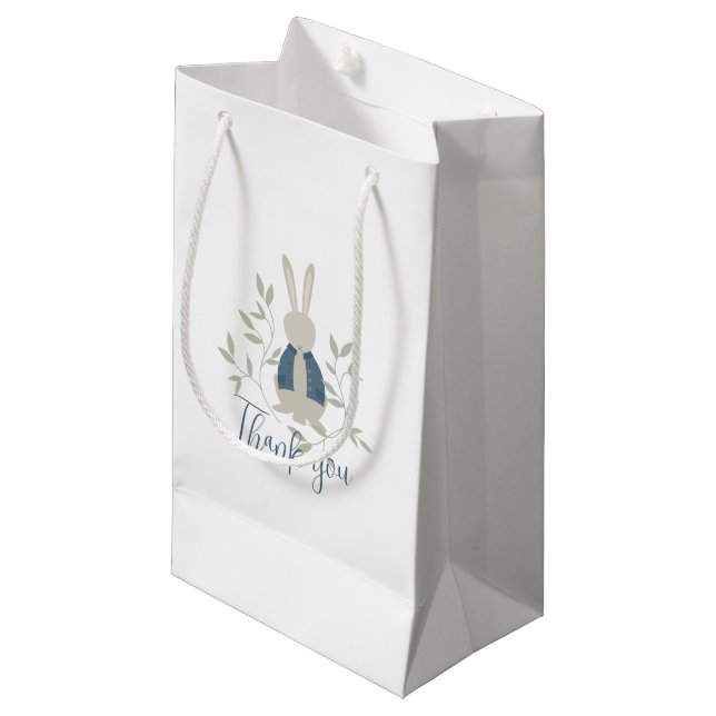 Petit Sac Cadeau Peter Rabbit Theme Thank You (Devant Angle)