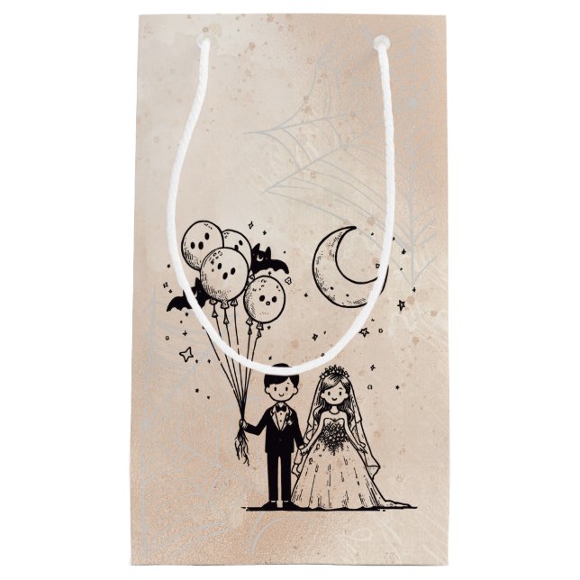 Petit Sac Cadeau Petit couple éffrayant (Devant)