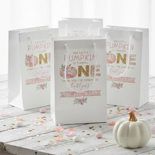Petit Sac Cadeau Petites filles Citrouilles 1er anniversaire
