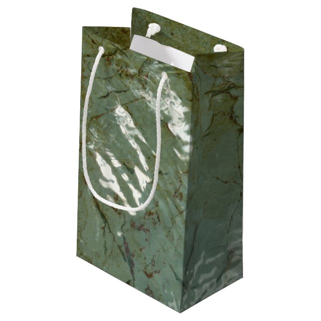 Petit Sac Cadeau Photo de la nature de dalles rocheuses couvertes d (Dos Angle)