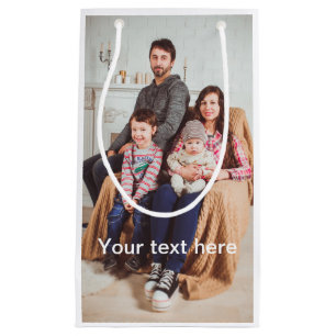 Petit Sac Cadeau Photo et/ou texte faits sur commande