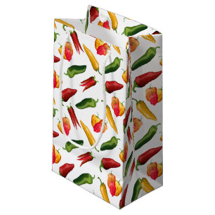 Petit Sac Cadeau Piments colorés