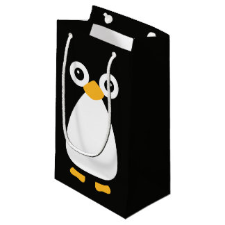 Petit Sac Cadeau Pingouin mignon de vecteur