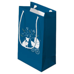 Petit Sac Cadeau Pit Bull Baby shower Pitbull Chien Blue Boy