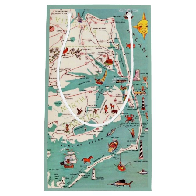 Petit Sac Cadeau Plages des Banques Extérieures (Devant)