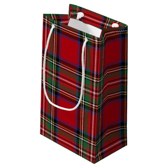 Petit Sac Cadeau Plaid Elegant Rustic Clan Stewart Tartan (Dos Angle)