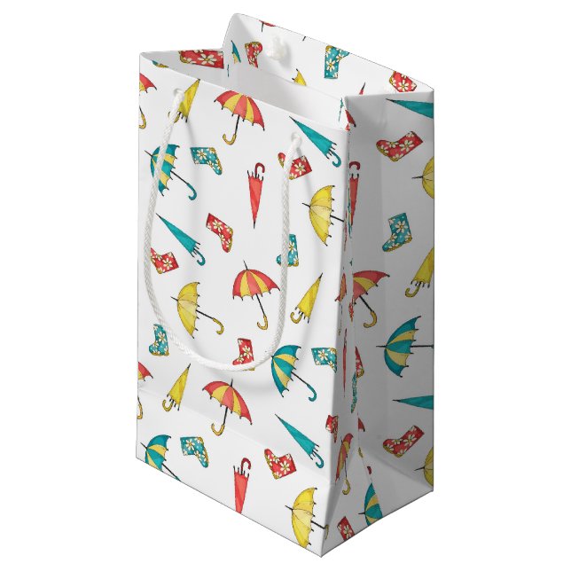 Petit Sac Cadeau Pluie printanière I (Devant Angle)