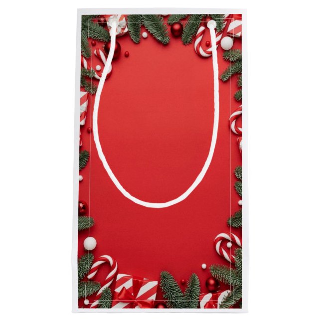 Petit Sac Cadeau Pochette Cadeau "Canne à Sucre" (Devant)