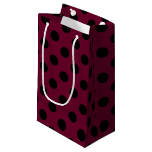 Petit Sac Cadeau Pois noirs en Bourgogne