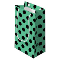 Pois noirs sur vert menthe