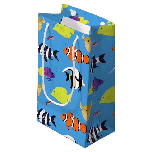 Petit Sac Cadeau Poisson clown et amis (Devant Angle)