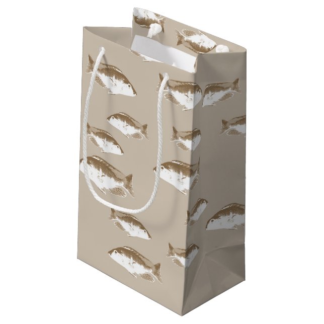 Petit Sac Cadeau Poisson sépien (Dos Angle)