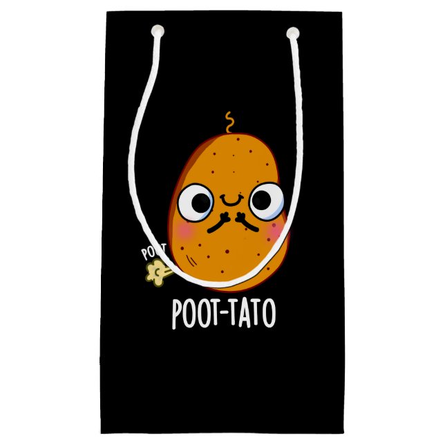 Petit Sac Cadeau Pomme de terre drôle Farting Potato Pun de pomme d (Devant)