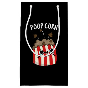 Petit Sac Cadeau Poop Corn Funny Pop Corn Pun Dark BG