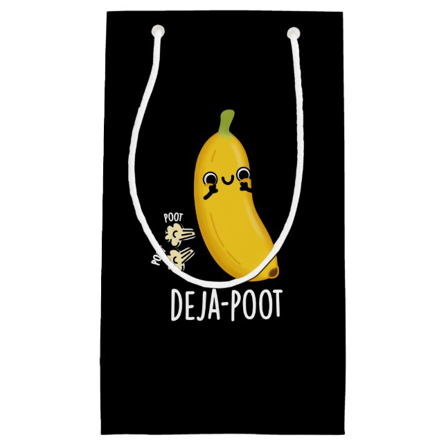 Petit Sac Cadeau Poot de deja Funny Banana Double Pun de panier fon (Devant)