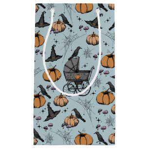 Petit Sac Cadeau Porte-bébé gothique Halloween bleu