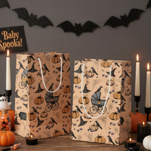 Petit Sac Cadeau Porte-bébé gothique Halloween Orange