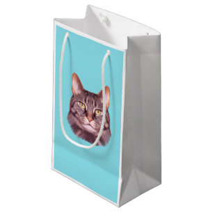 Petit Sac Cadeau Portrait photo de chat