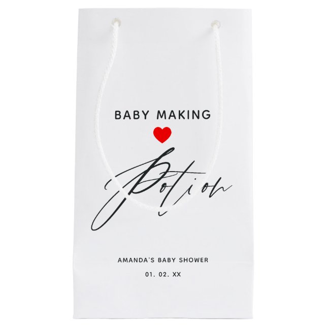 Petit Sac Cadeau Potion de fabrication de bébé (Devant)