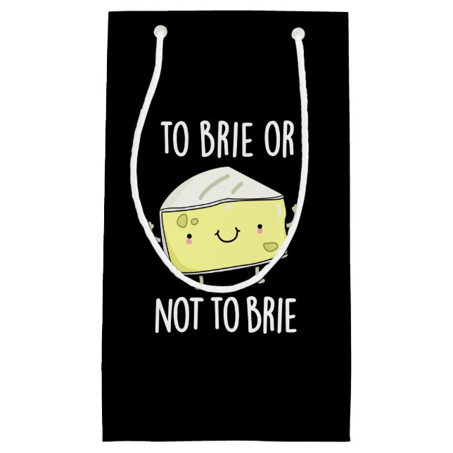Petit Sac Cadeau Pour Brider Ou Ne Pas Brider Drôle Pun De Fromage  (Devant)