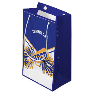 Petit Sac Cadeau Pour des majorettes - blanc, bleu et or