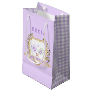 Petit Sac Cadeau Prapet Violet Pickle Ball Joyeux anniversaire