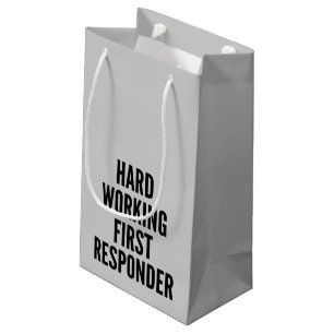 Petit Sac Cadeau Premier répondeur de travail dur