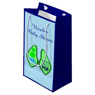 Petit Sac Cadeau Prêt à faire Pop Baby Boy Blue Pea Baby shower Per