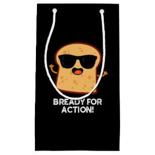Petit Sac Cadeau Prêt À L'Action Fantaisie Pain Pun Dark BG
