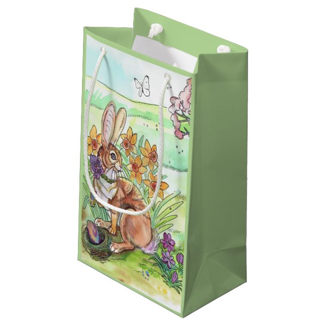 Petit Sac Cadeau Printemps du Bunny de Pâques (Dos Angle)
