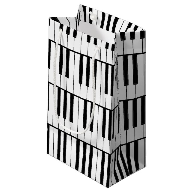 Petit Sac Cadeau Professeur de musique de piano (Devant Angle)