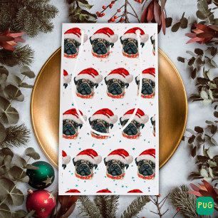 Petit Sac Cadeau Pug Dog Breed Christmas Stars