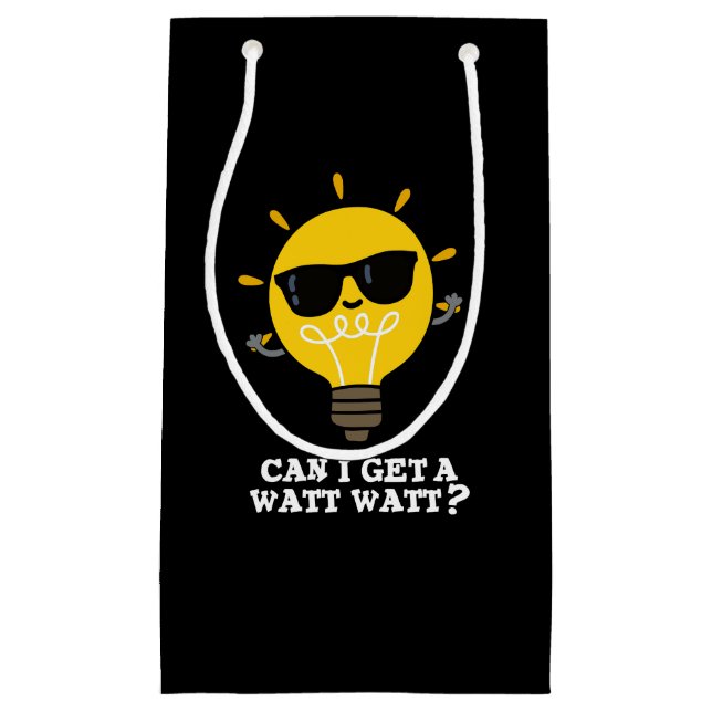 Petit Sac Cadeau Puis-Je Obtenir Watt Watt Funny Science Pun Dark B (Devant)