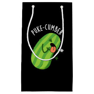 Petit Sac Cadeau Puke-cumber Funny Concomber Pun Dark BG