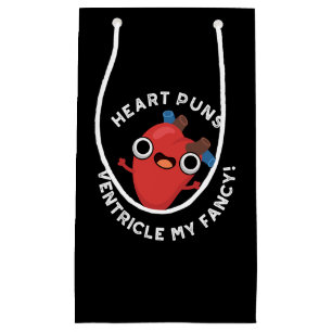 Petit Sac Cadeau Puns Coeur Ventricle Mon Fancy Anatomy Pun Dark BG
