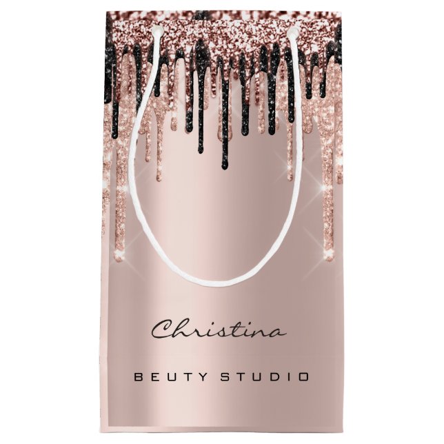 Petit Sac Cadeau Quinceañeras Douce 16e Mariage nuptiale Cosmétique (Devant)