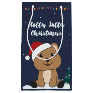 Petit Sac Cadeau Quokka Noël Neige Hiver Animaux Quokkas Petits