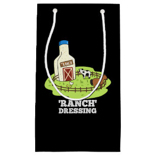 Petit Sac Cadeau Ranch Dressing Funny Food Pun Dark BG