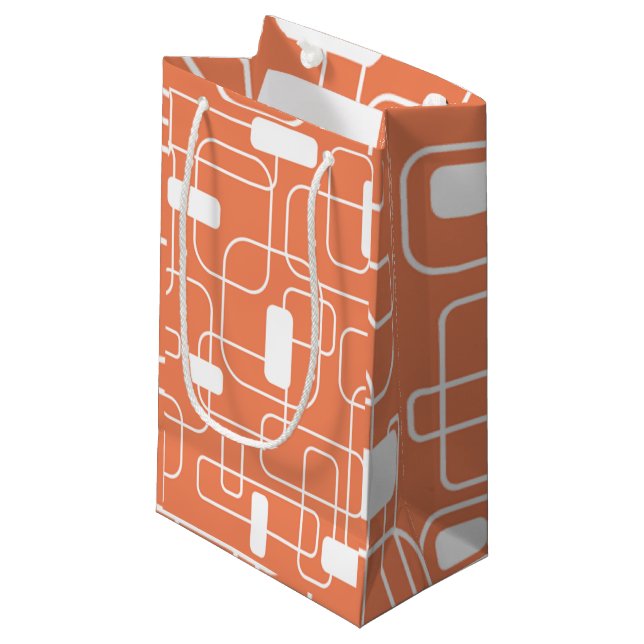 Petit Sac Cadeau Rectangles ouvertes et fermées (Devant Angle)