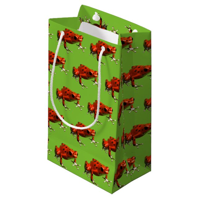 Petit Sac Cadeau Red Poison Dart Frog (Devant Angle)