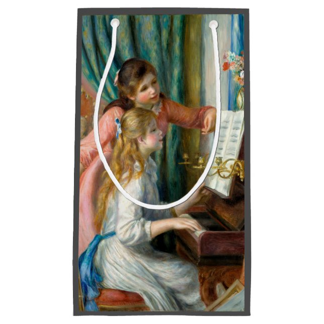 Petit Sac Cadeau Renoir Girls at the Piano Impressionism Painting (Devant)