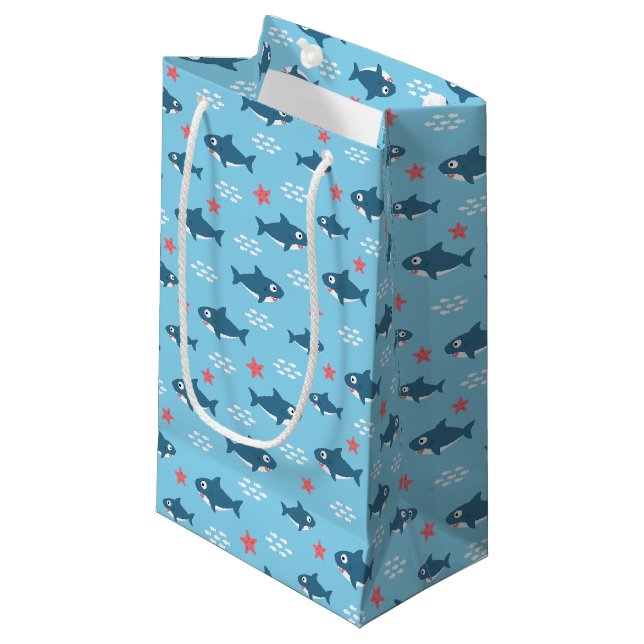 Petit Sac Cadeau Requin (Devant Angle)