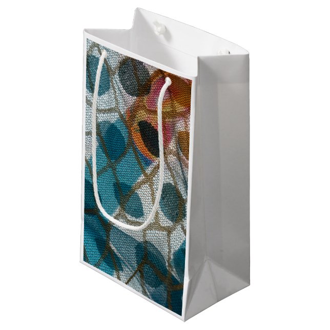 Petit Sac Cadeau Réseau de connexions (Devant Angle)