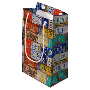Petit Sac Cadeau Rétro collection de plaque minéralogique