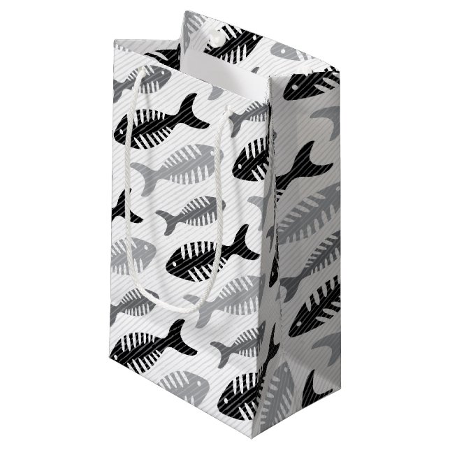 Petit Sac Cadeau Rétro motif de Fishbone de restaurant de fruits de (Devant Angle)