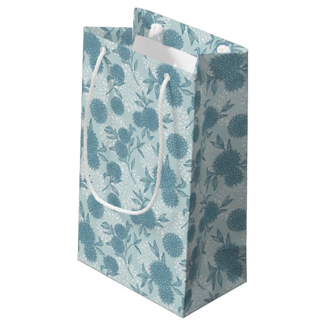 Petit Sac Cadeau Rétro motif floral 2 2 (Dos Angle)