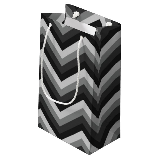 Petit Sac Cadeau Rétro zigzag Chevron de motif (Dos Angle)