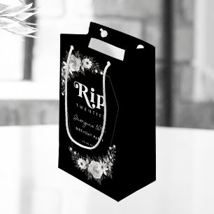 Petit Sac Cadeau Rip To My Twenties Black 30th Birthday Party